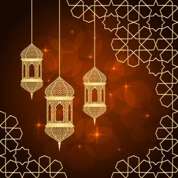 Ramadan greeting card Stock Illustration