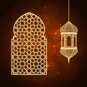 Ramadan greeting card Stock Illustration