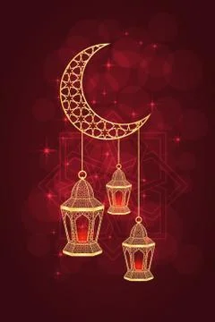 Ramadan greeting card Stock Illustration