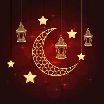 Ramadan greeting card Stock Illustration