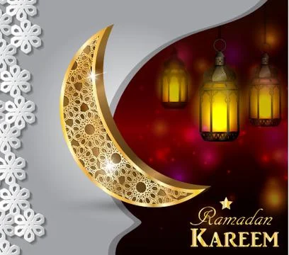 Ramadan greeting card Stock Illustration