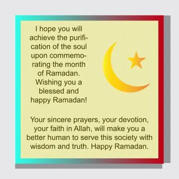 Ramadan greeting card Stock Illustration