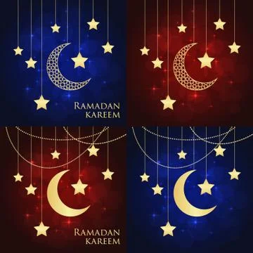 Ramadan greeting cards Stock Illustration
