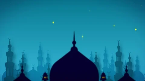 Ramadan greeting during fasting month Stock Footage 88982137