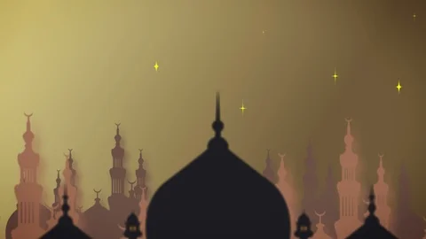 Ramadan greeting during fasting month Stock Footage 88982289