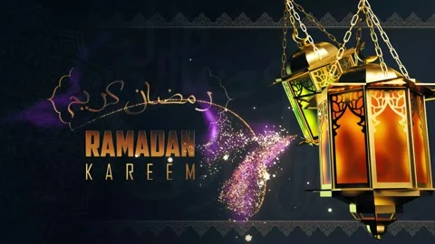 Ramadan greetings eid mubarak 4k Stock Footage 307907087