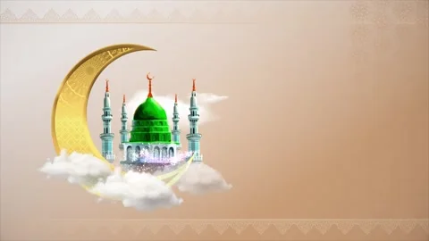 Ramadan greetings eid mubarak 4k Stock Footage 307907092