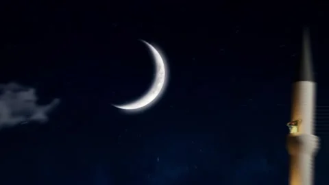 Ramadan greetings eid mubarak 4k Stock Footage 307907109