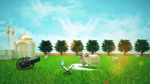 Ramadan greetings eid mubarak 4k Stock Footage 307907221