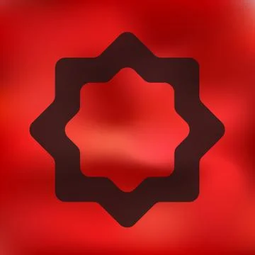 Ramadan icon on blurred background イラスト素材