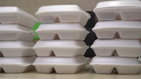 Ramadan Iftar Boxes. Iftar food parcels. Islamic Charitable Organization 스톡 동영상 150009879