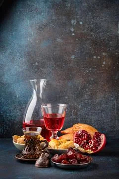 Ramadan Iftar sweets Stock Photos