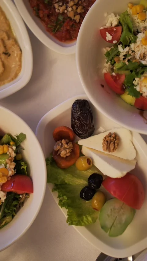 Ramadan Iftar Table with Dates and Traditional Dishes Stock Footage 305021498