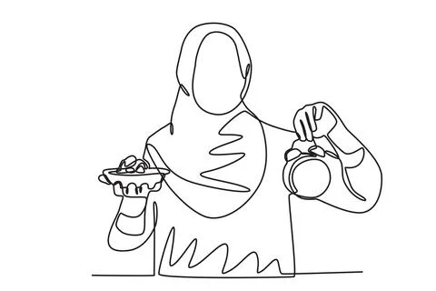 Ramadan iftar time イラスト素材