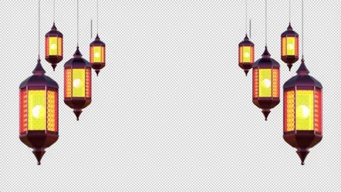Ramadan Islamic Alpha Background Loop Stock Footage 346403201