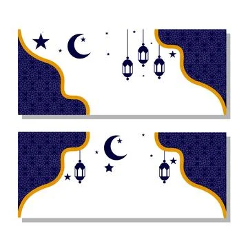 Ramadan Islamic banner background vector template elements Stockillustratie
