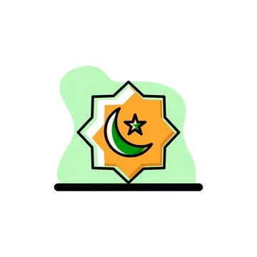 Ramadan Islamic Icon Vector Conceptual Illustration Design Stock Illustration