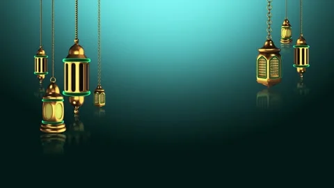 Ramadan Islamic Lamp Background Stock Footage 307837453