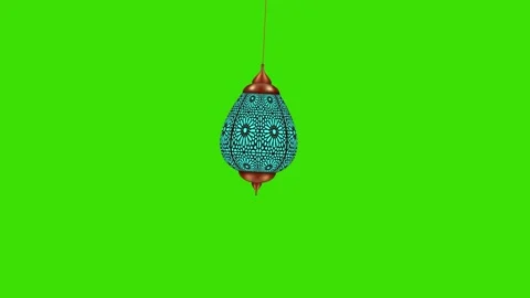 Ramadan Islamic lantern animation on a green screen Stock Footage 264841264