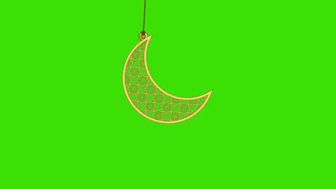 Ramadan Islamic lantern animation on a green screen Stock Footage 264841791