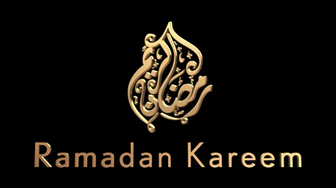 Ramadan Kareem 3D Gold Video stock 36505559