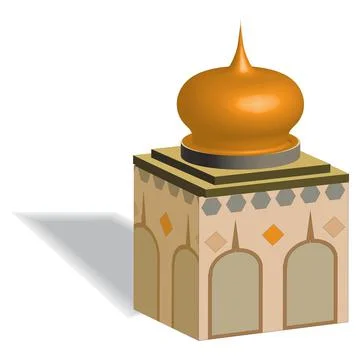 Ramadan Kareem and Mosque Vector Illustration Stock Illustration