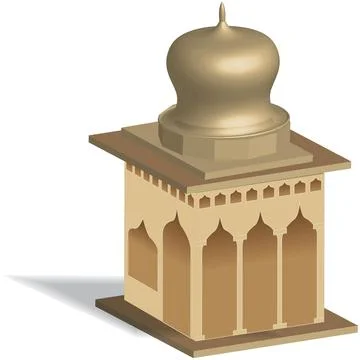 Ramadan Kareem and Mosque Vector Illustration Stock Illustration