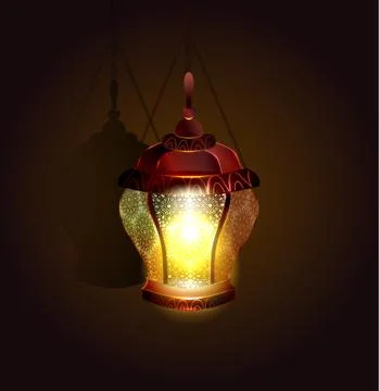 Ramadan Kareem arabic lantern Stock Illustration