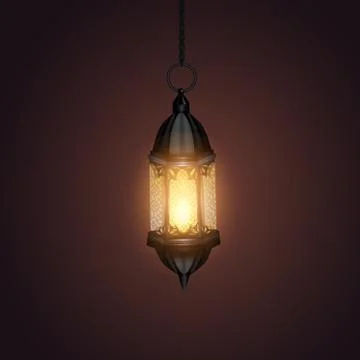 Ramadan Kareem arabic lantern Stock Illustration