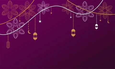 Ramadan kareem background banner vector set with luxury ornament ramadan ei.. Stock-Illustration