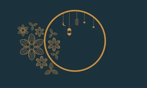 Ramadan kareem background banner vector set with luxury ornament ramadan ei.. Stock Illustration