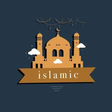 Ramadan kareem background banner vector set with luxury ornament ramadan ei.. Stock-Illustration