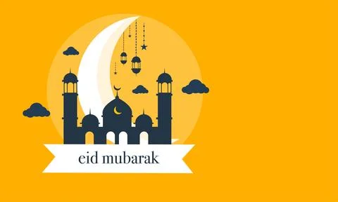 Ramadan kareem background banner vector set with luxury ornament ramadan ei.. Stock Illustration