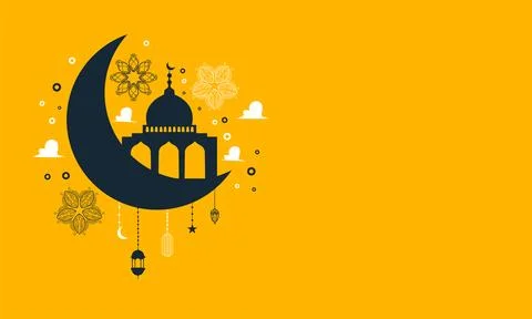 Ramadan kareem background banner vector Stock Illustration