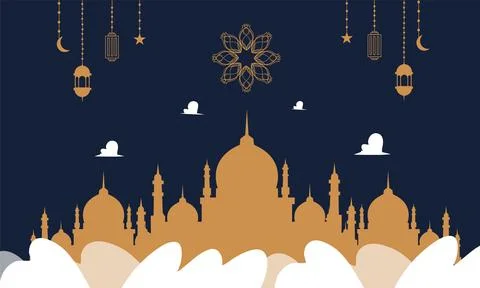 Ramadan kareem background banner vector Stock Illustration
