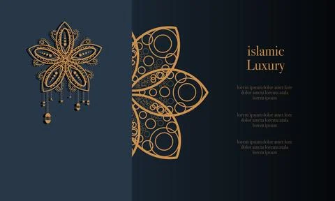 Ramadan kareem background banner vector set with luxury ornament ramadan ei.. Illustrazione stock