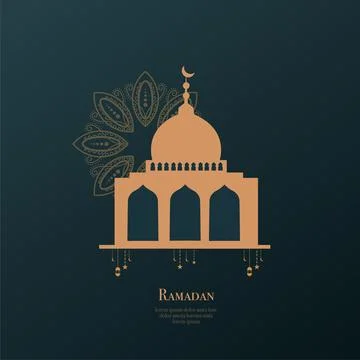 Ramadan kareem background banner vector set with luxury ornament ramadan ei.. Illustrazione stock