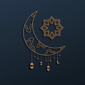 Ramadan kareem background banner vector set with luxury ornament ramadan ei.. Stock-Illustration