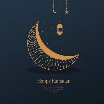 Ramadan kareem background banner vector set with luxury ornament ramadan ei.. Illustrazione stock