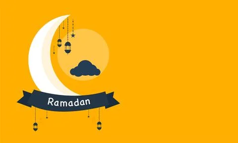 Ramadan kareem background banner vector set with luxury ornament ramadan ei.. Stock Illustration