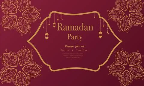 Ramadan kareem background banner vector set with luxury ornament ramadan ei.. Illustrazione stock