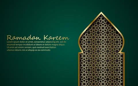 Ramadan Kareem Background Design. Abstract vector illustration for greeting.. Stock Illustration