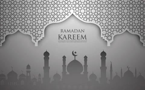 Ramadan Kareem Background Design. Abstract vector illustration for greeting.. Stock Illustration