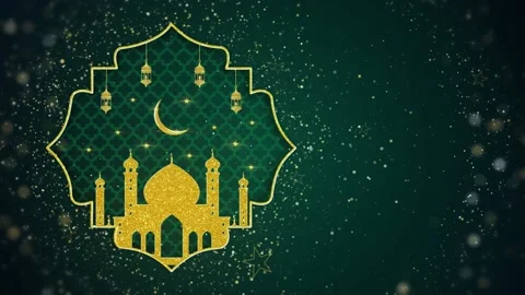 Ramadan Kareem Background on green background Stock Footage 234778116