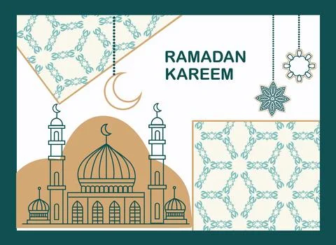 Ramadan Kareem background. Illustrazione stock