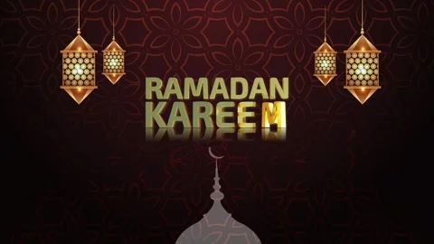 Ramadan Kareem Background Loop Video Stock Footage 343721677
