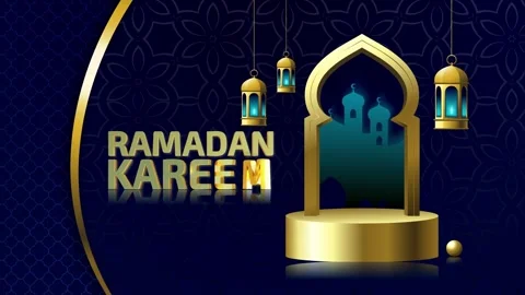 Ramadan Kareem Background Loops Video stock 343768387