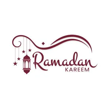 Ramadan Kareem Calligraphy Decorative Typography Illustrazione stock