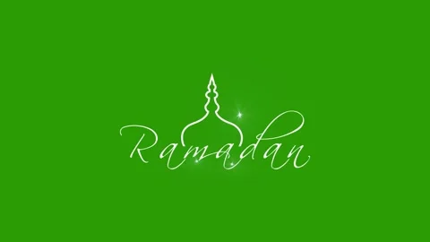 Ramadan Kareem Calligraphy Stock Footage 265463194