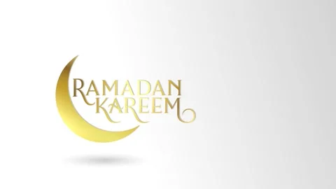 Ramadan kareem calligraphy text animation,ramadan kareem simple title animation, Stock Footage 237466044